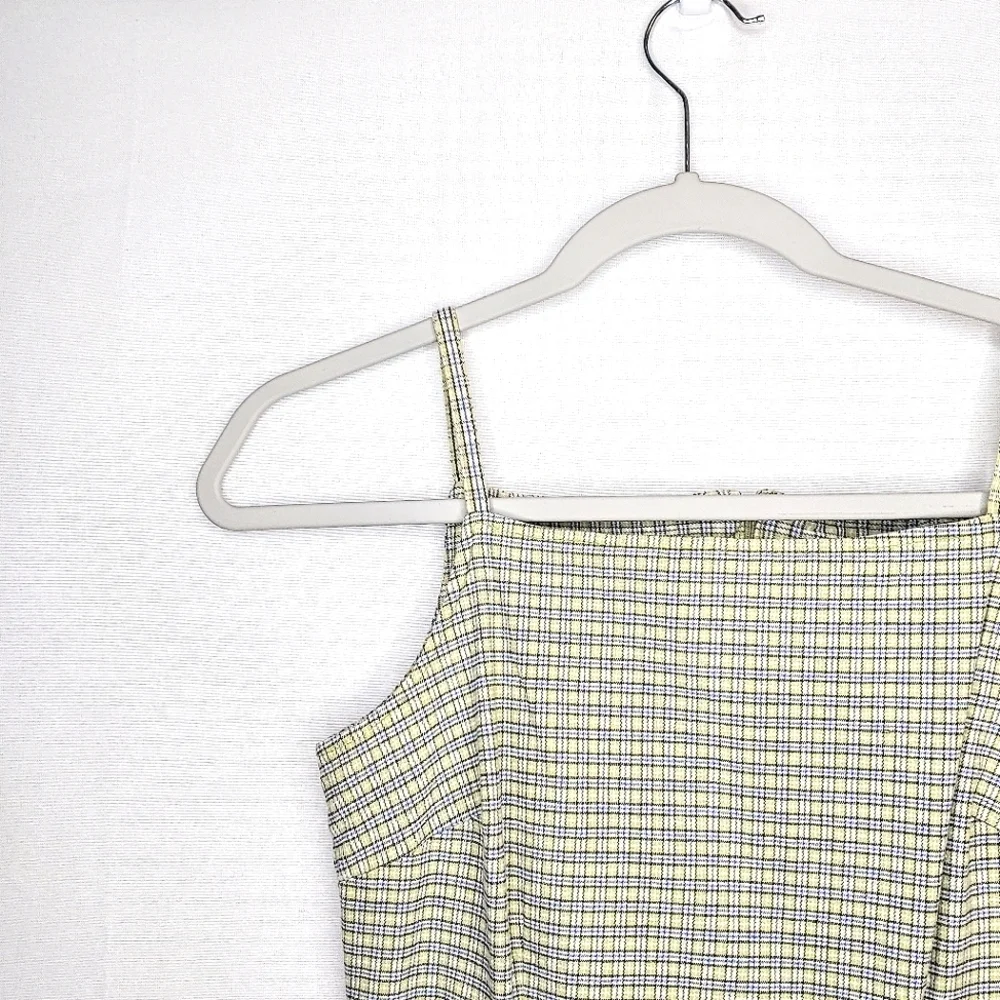Just for Wraps dress. Size 5,/6. yellow/blue